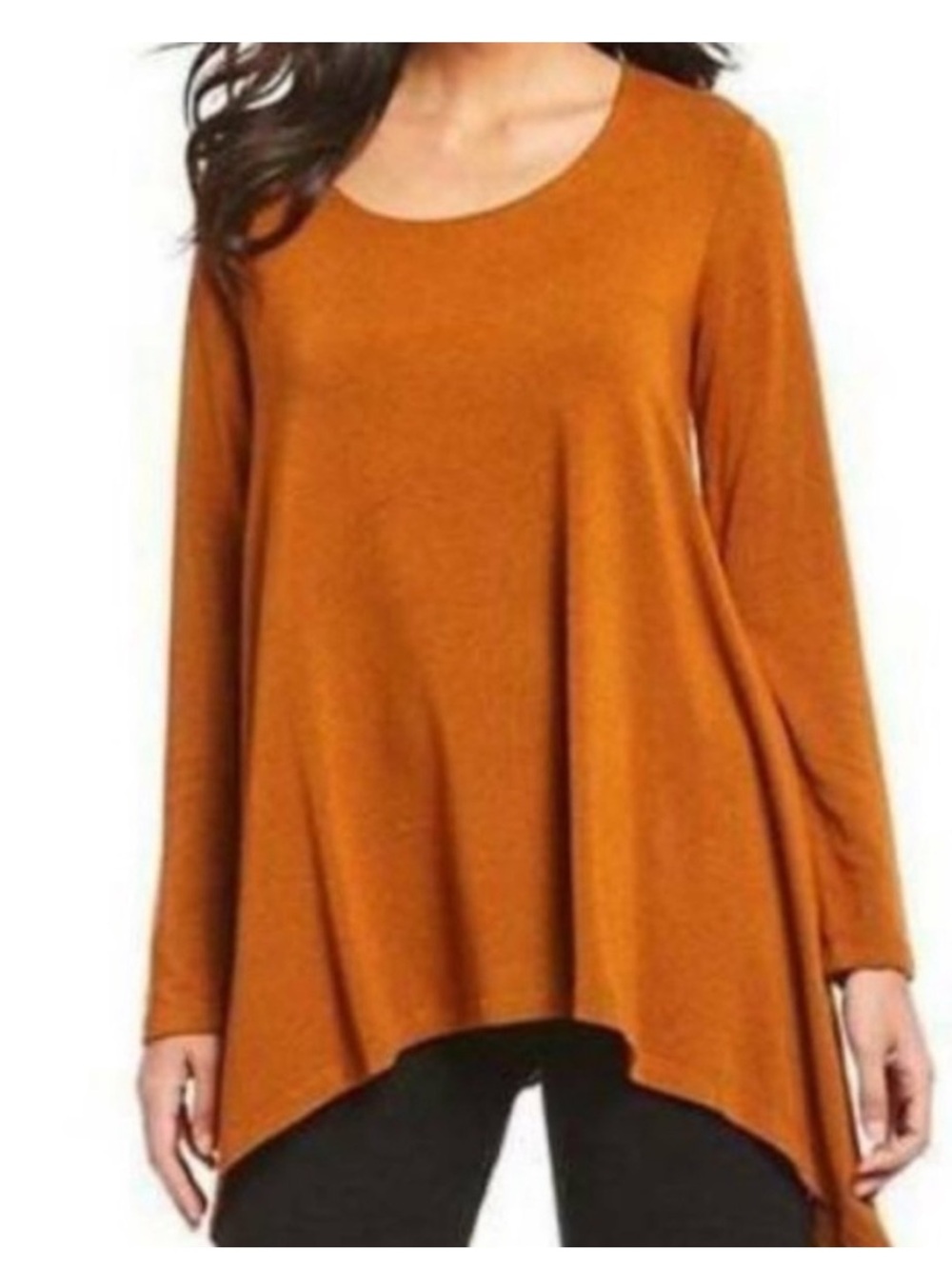 BRYN WALKER Charles Shirt Blouse Asymmetrical Lagenlook Fall Size small
